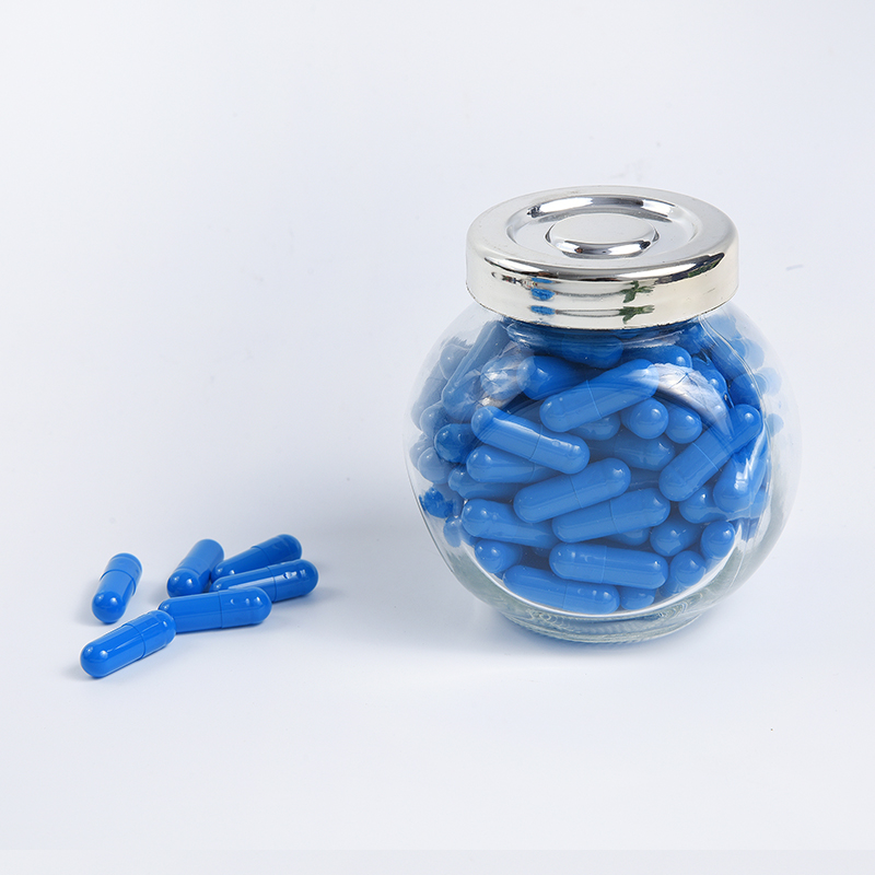 All Blue Non-Transparent Empty Vacant Gelatin Capsules