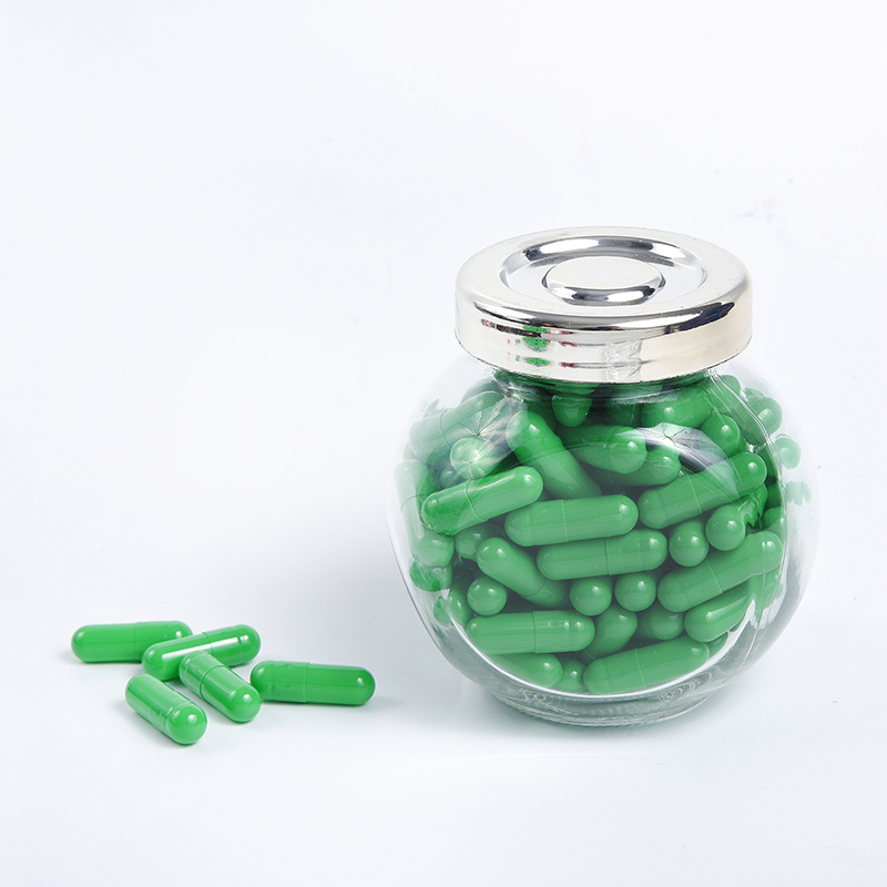 All Green Powder Filling Empty Gelatin Capsules