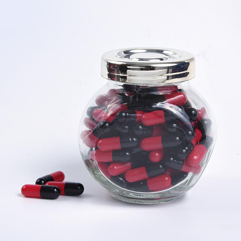 Black & Red Supplements Empty Gelatin Capsules