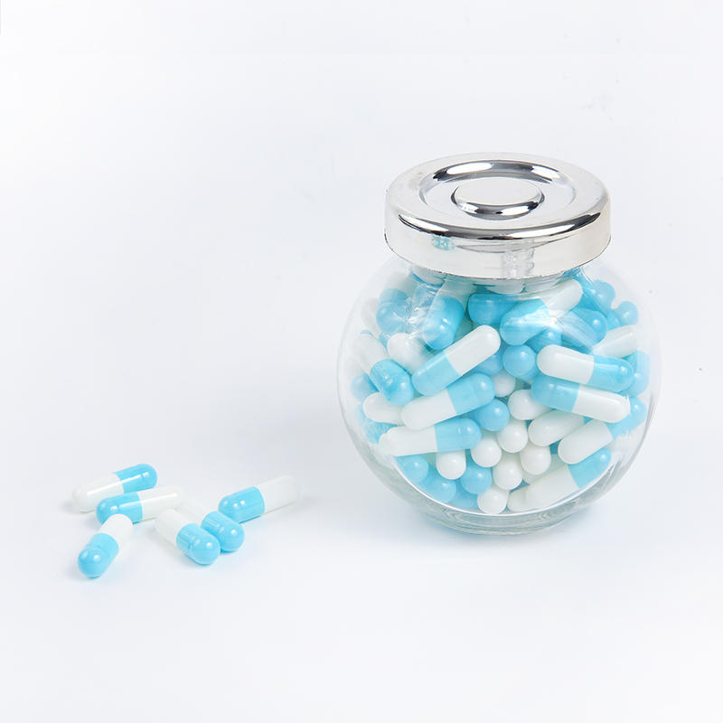 Blue & White Dietary Supplement Empty Gelatin Capsules