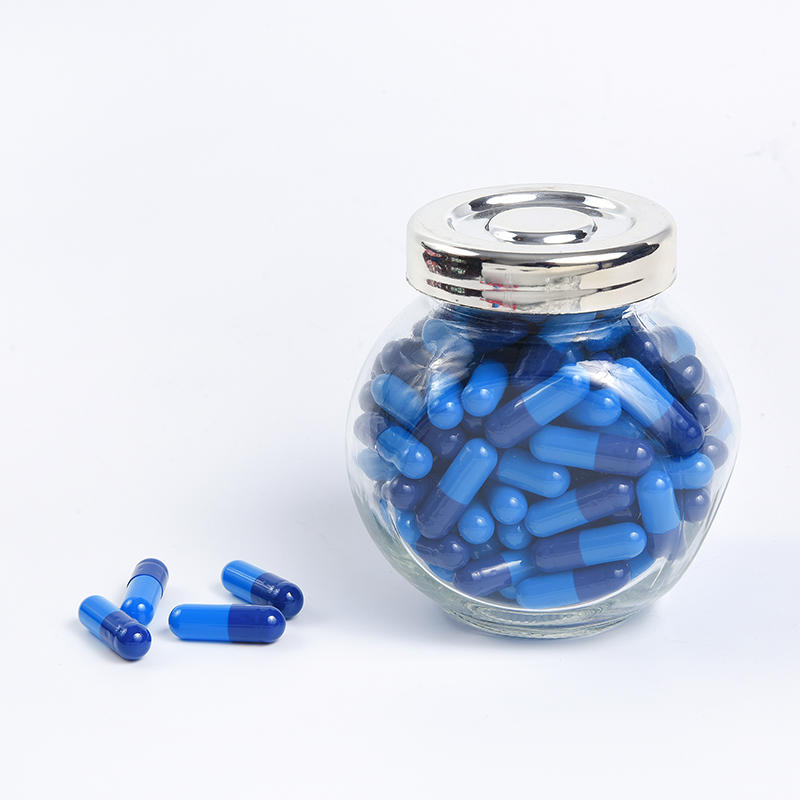 Dark Blue & Blue Empty Enteric-coated Gelatin Capsules