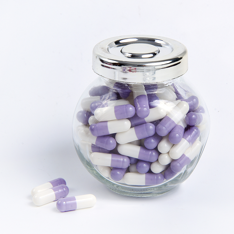 Eggplant White Edible Shell Empty Gelatin Capsules