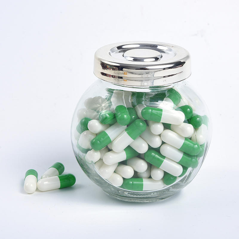Green & White Medicinal Empty Vacant Gelatin Capsules