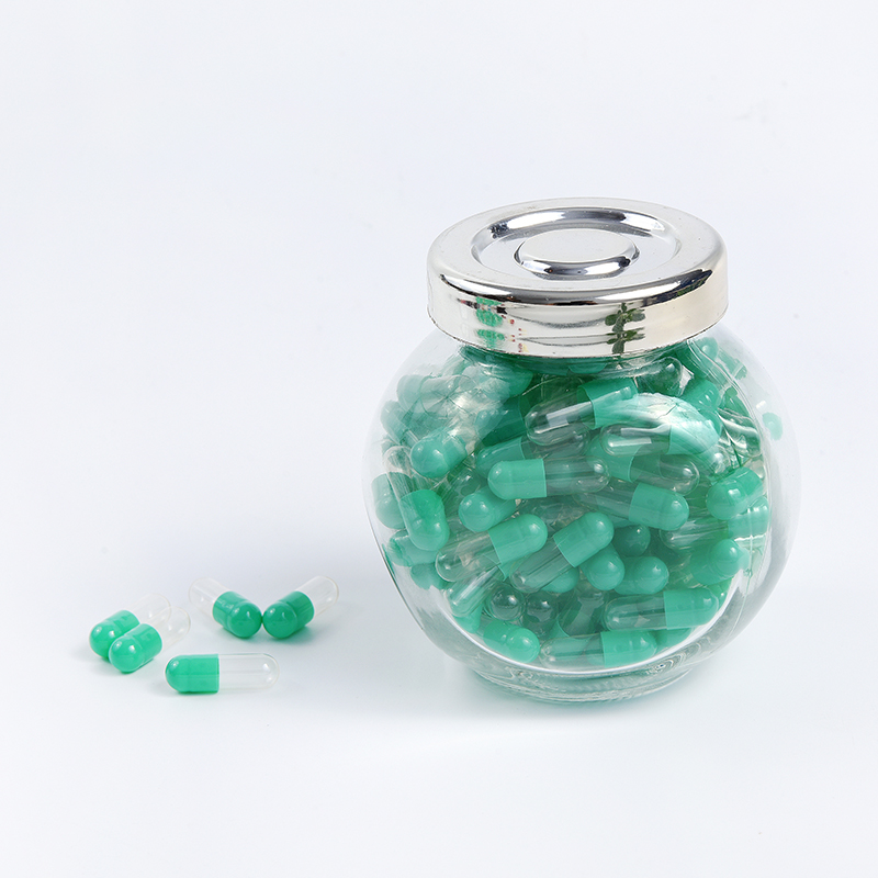 Green Transparent Filling Empty Hard Gelatin Capsules