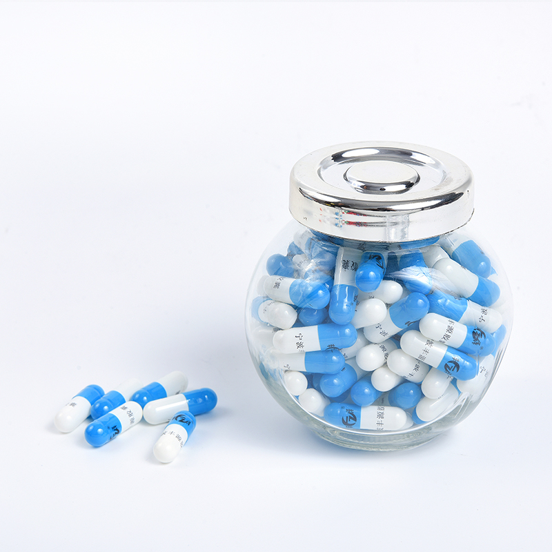 Printing Blue & White Enteric-Coated Empty Gelatin Capsules