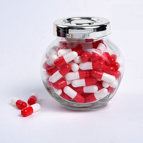 Red & White Stomach-Soluble Empty Gelatin Capsules